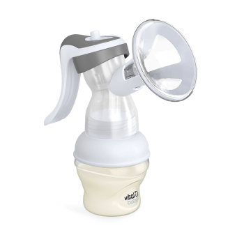 Image showing the NURTURE Manual Breast Pump, White/Grey product.