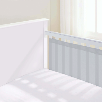 Image showing the Airflow 2 Sided Cot Liner, Grey product.