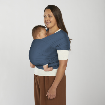 Image showing the Aura Mesh Breathable Baby Sling Wrap, Twilight Navy product.