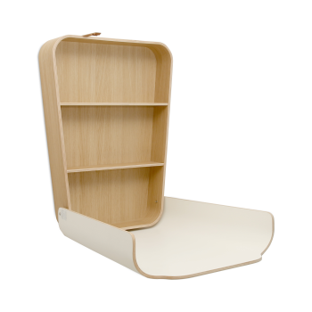 Image showing the Noga Wall Mounted Changing Table, White product.