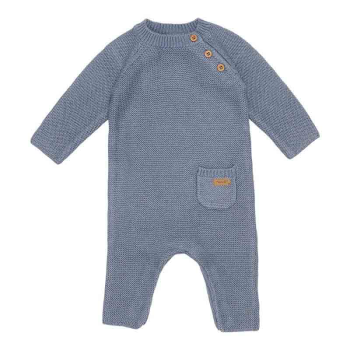Image showing the Sailors Bay Knitted One-Piece Suit, Newborn, Blue product.