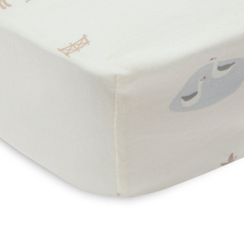 Image showing the Jersey Cot Fitted Sheet, Farm product.