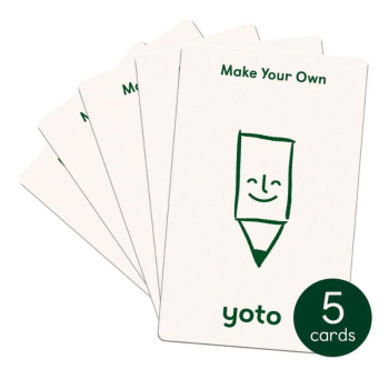 Image showing the Pack of 5 Make Your Own Audio Cards product.
