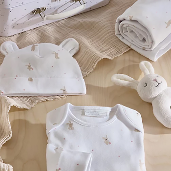 Image showing the Little Bunny Gift Set, 0 - 3 Months, White product.
