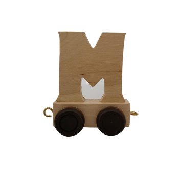 Image showing the Natural Wooden Letter M, Natural product.