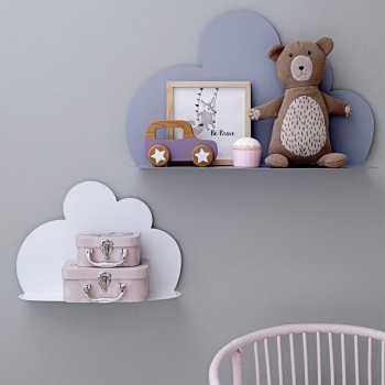 Image showing the Maggie Metal Cloud Shelf, White product.