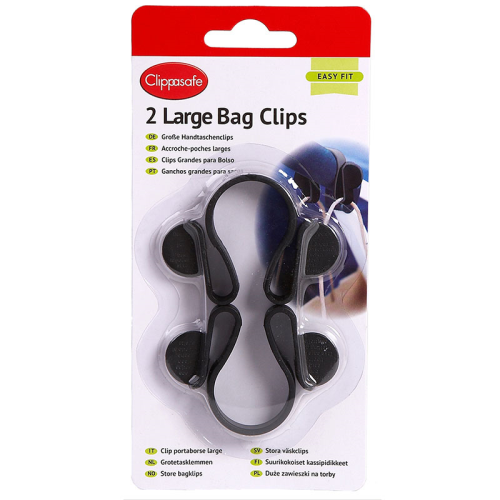 Image showing the Pack of 2 Large Buggy Hooks, Black product.