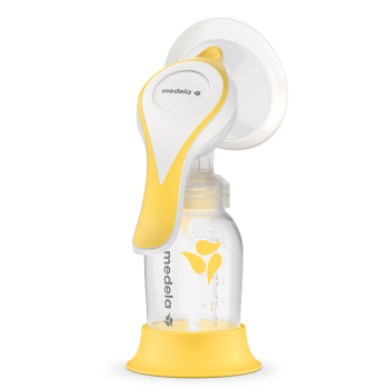 Image showing the Harmony Flex Manual Breast Pump, Yellow product.