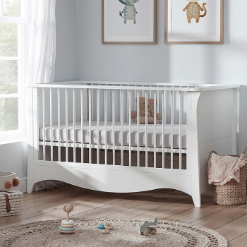 Image showing the Clara Cot Bed excl. Mattress, White product.
