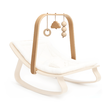Image showing the Levo Wooden Activity Arch for Baby Rocker, Beech product.