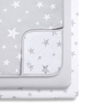 Image showing the SnuzPod 3 Piece Bedside Crib Bedding Set, L90 x W45 x H1cm, Star product.
