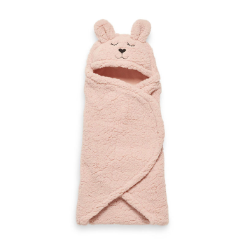 Image showing the Wrap Blanket Bunny, Pale Pink product.