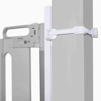 Image showing the Universal Stairpost Fitting Kit for Safety Gates, Pure White product.