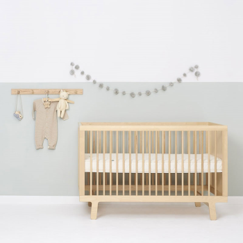 Image showing the Natural Twist Cot Bed Mattress for SnuzKot, 68 x 117cm, Natural product.