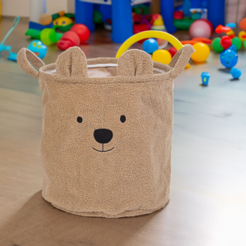 Image showing the Teddy Basket Large, Brown product.