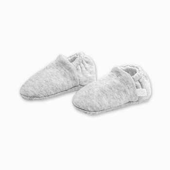 Image showing the Baby Booties, 0 - 3 Months, Grey product.