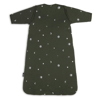 Image showing the Printed Sleeping Bag with Removable Sleeves, 2.0 - 3.0 Tog, 3 - 6 Months, Stargaze Leaf Green product.