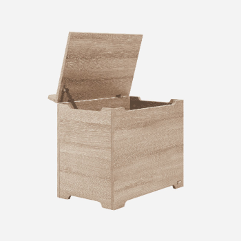 Image showing the Modena Toy Storage Box, Oak product.