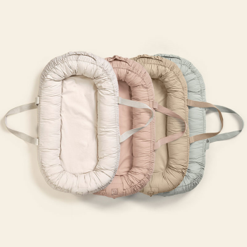 Image showing the Baby Nest with Carry Straps, Blushing Pink product.