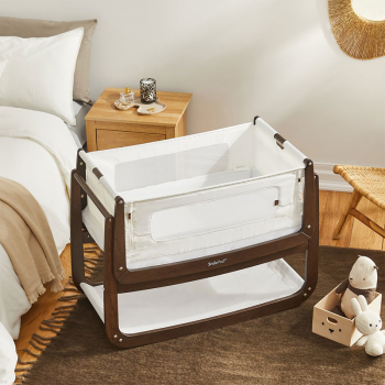 Image showing the The Natural Edit SnuzPod4 Bedside Crib, Ebony product.