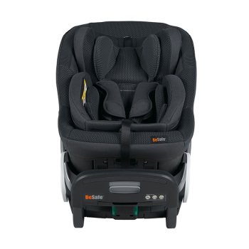 Image showing the BeSafe Stretch B Swedish Plus Tested Rear-Facing Baby & Child Car Seat - from Birth, Anthracite Mesh product.