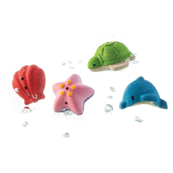 Image showing the Sea Life Set of 4 Bath Toys, Multi product.