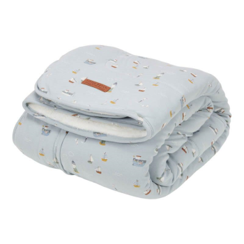 Image showing the Sailors Bay Bassinet Blanket, Blue product.