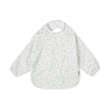 Image showing the Recycled Polyester Sleeved Bib with Print, Green Leaves product.