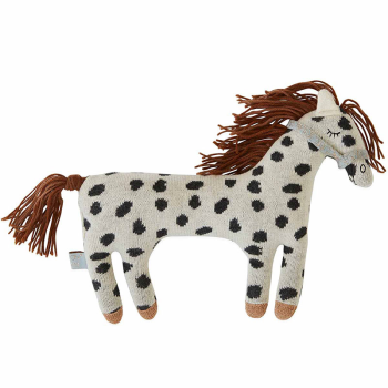 Image showing the Darling Pelle Pony Soft Toy, Offwhite / Black product.