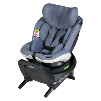 Image showing the iZi Twist i-Size Baby & Toddler Car Seat with Side Twist Rotation - from 6 Months, Cloud Melange product.