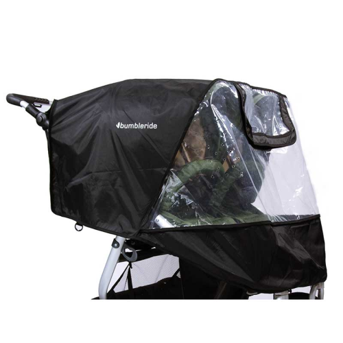 Image showing the Indie Twin Non-PVC Rain Cover, Black product.