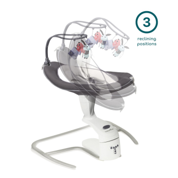 Image showing the Swoon Motion Electric 360 Degrees Baby Swing, Zinc product.