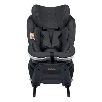 Image showing the iZi Twist i-Size Baby & Toddler Car Seat with Side Twist Rotation - from 6 Months, Anthracite Mesh product.