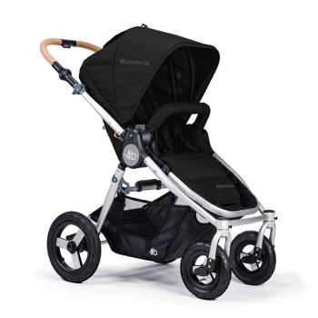 Image showing the Era All Terrain & City Eco Pushchair with Recycled Materials, Silver Black product.