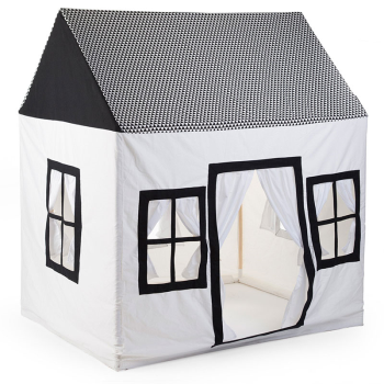 Image showing the Cotton House Play Tent, Black And White product.