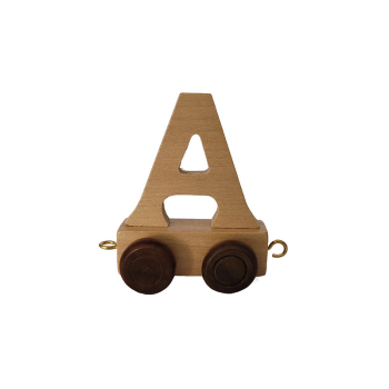 Image showing the Natural Wooden Letter A, Natural product.