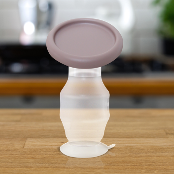 Image showing the Silicone Manual Milk Collector, Ash Rose product.