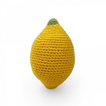 Image showing the Lemon Crochet Rattle, Yellow product.