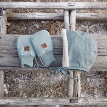 Image showing the Baby Winter Mittens, 0 - 12 Months, Pebble Green product.
