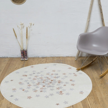 Image showing the Nova Round Rug, 120 x 120cm, Pink product.