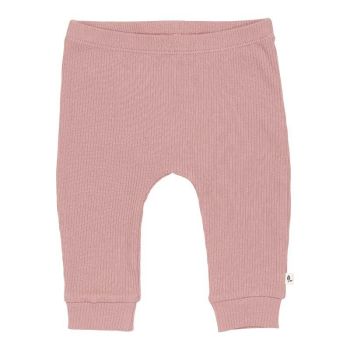 Image showing the Little Pink Flowers Ribbed Trousers, Newborn, Vintage Pink product.