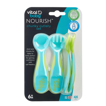 Image showing the NOURISH Pack of 4 Chunky Cutlery Set, Pop product.