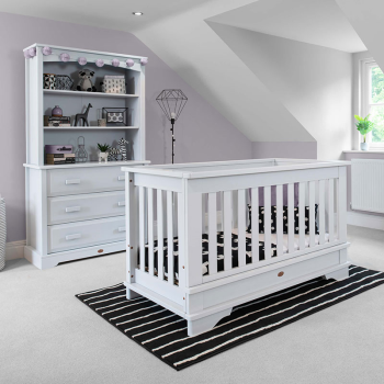 Image showing the Eton Convertible Plus? 2 Piece Nursery Furniture Set, White product.