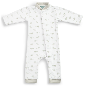 Image showing the Mouse Magnetic Fastening Romper 6 - 9 Months, Grey product.
