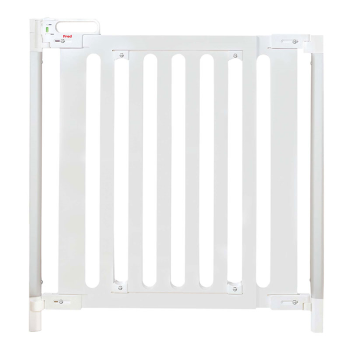Image showing the Screw Fit No-Trip Wooden Safety Gate, Pure White product.