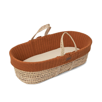 Image showing the Moses Basket & Mattress, Terracotta product.