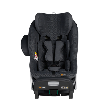 Image showing the BeSafe Stretch Swedish Plus Tested Rear-Facing Baby & Child Car Seat - from 6 Months, Anthracite Mesh product.
