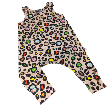 Image showing the Sleeveless Romper, 0 - 3 Months, Electric Leopard product.