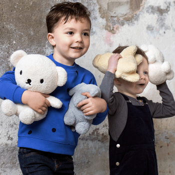 Image showing the Boris Bear Terry Soft Toy, 17cm, Cream product.