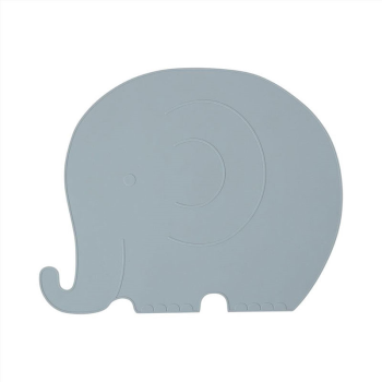 Image showing the Elephant Placemat, Pale Blue product.